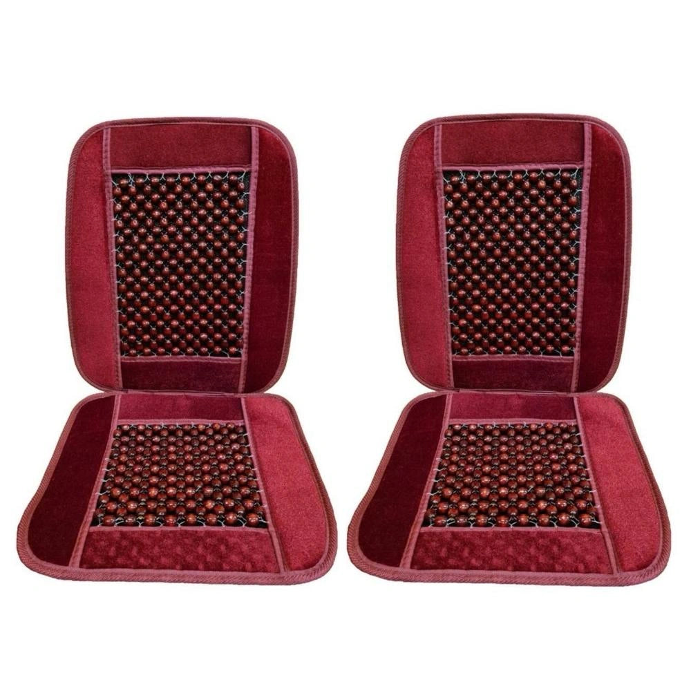 Wooden Beaded Cushion (2 pcs)-وسادة خشبية مطرزة (2 قطعة)-Auto-Emporio-Kuwait.0