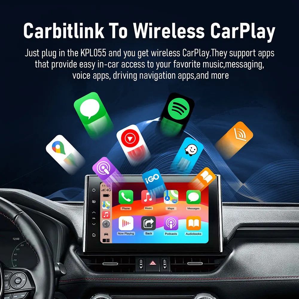 Wireless CarbitLink USB Dongle with CarPlay/Android Auto Plug and Play