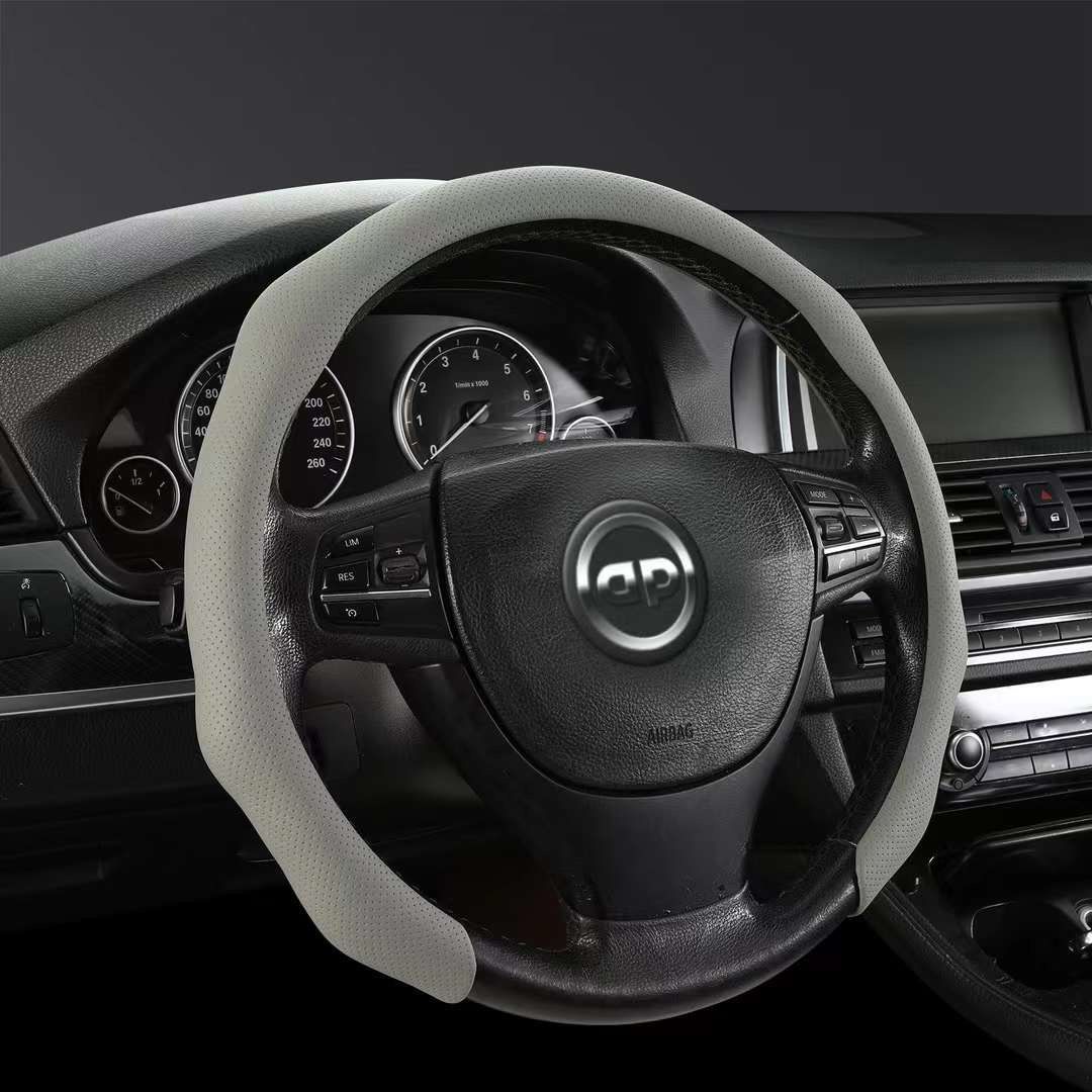 Pu Leather Grip D/O Shape Steering Wheel Covers