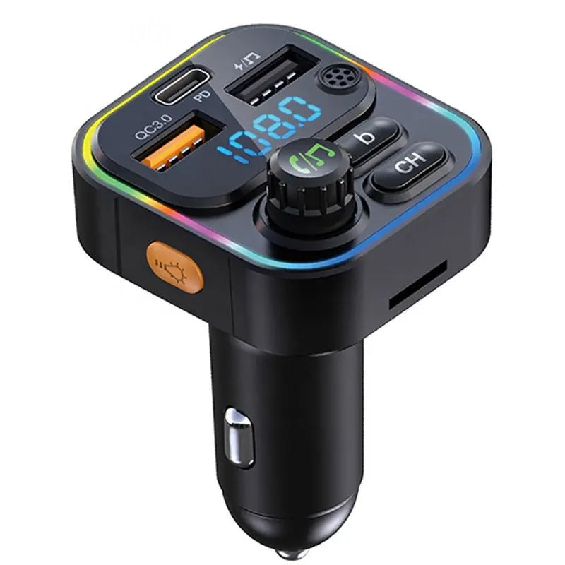 C17 Bluetooth FM Wireless Transmitter MP3 Player QC3.0 PD 20W Fast Charger
