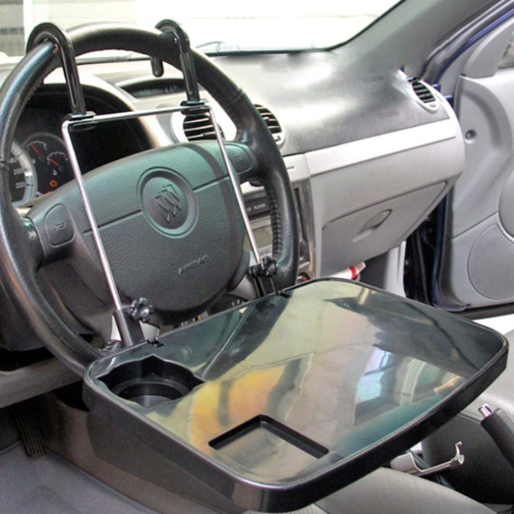 Foldable Food/Work Tray for Back Seat and Steering Wheel