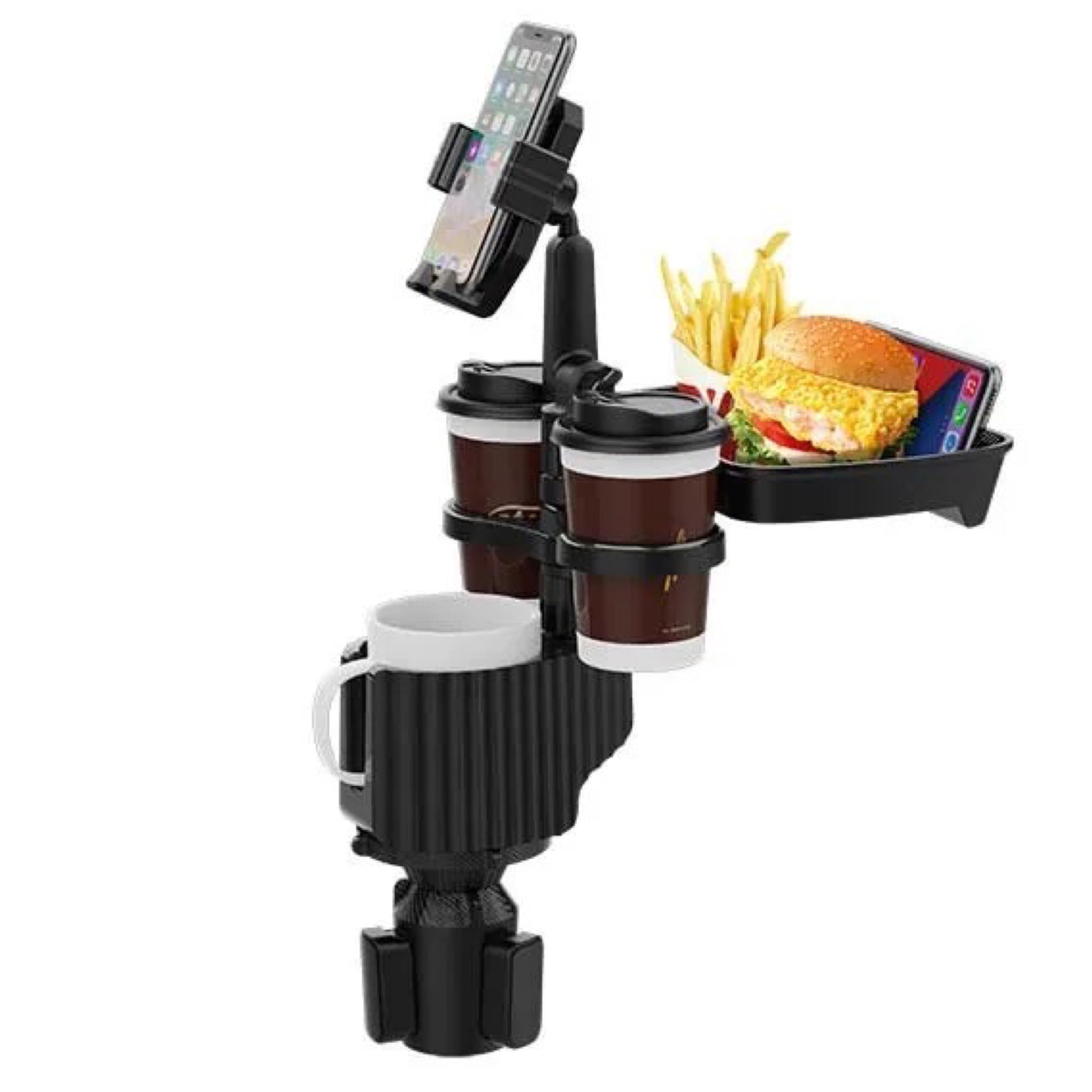 5 in 1 Car Cup Mobile Holder with Food Tray