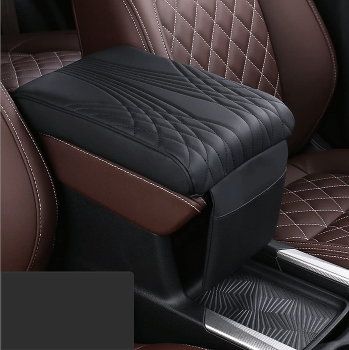 PU Leather Armrest with Phone Holder M1