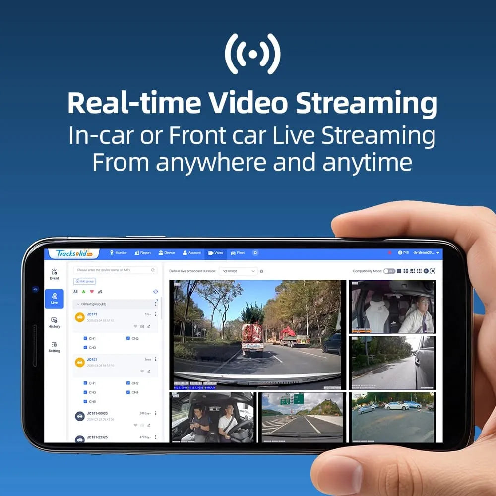 Jimi JC270 4G AI Dual Dash Cam with GPS, Live Video, ADAS & Driver Monitoring 3