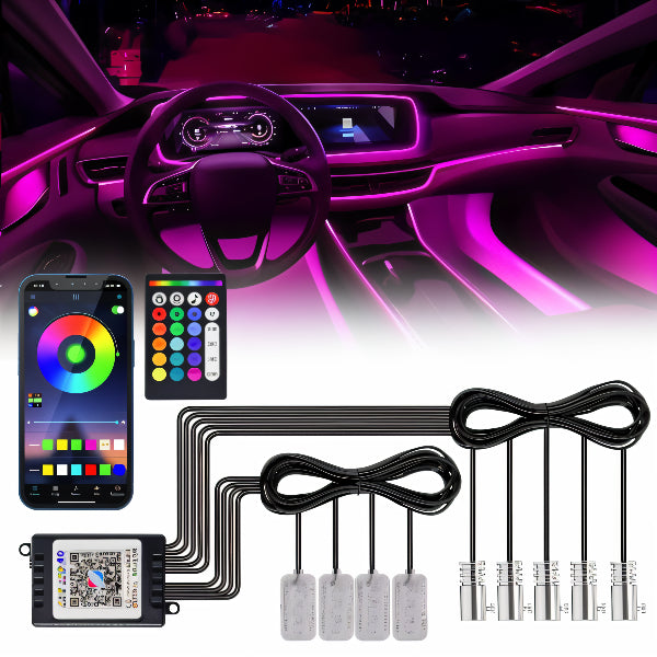 App & Remote Controlled Interior LED Lights(9pcs)