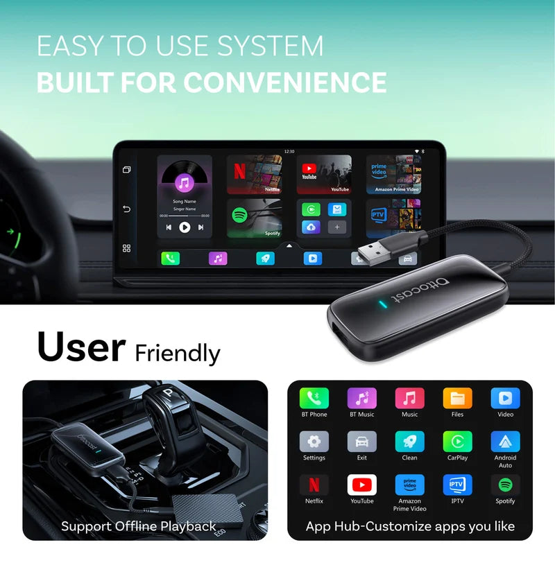 Play2Video Ultra Wireless CarPlay/Android Auto All-in-1 Adapter 5