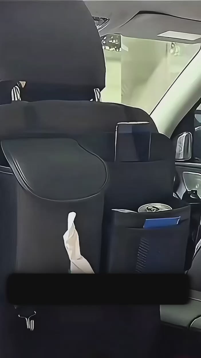 PU Suede Leather Car Back Seat Organiser