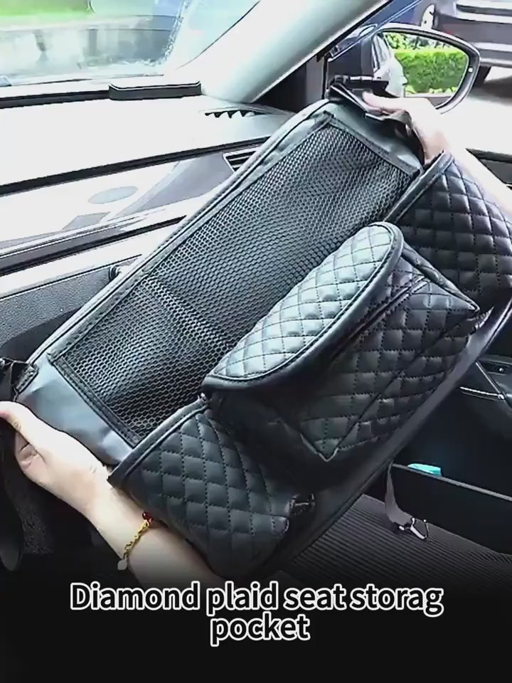 PU Leather Hanging Multi-Pocket Armrest Storage Organizer 18