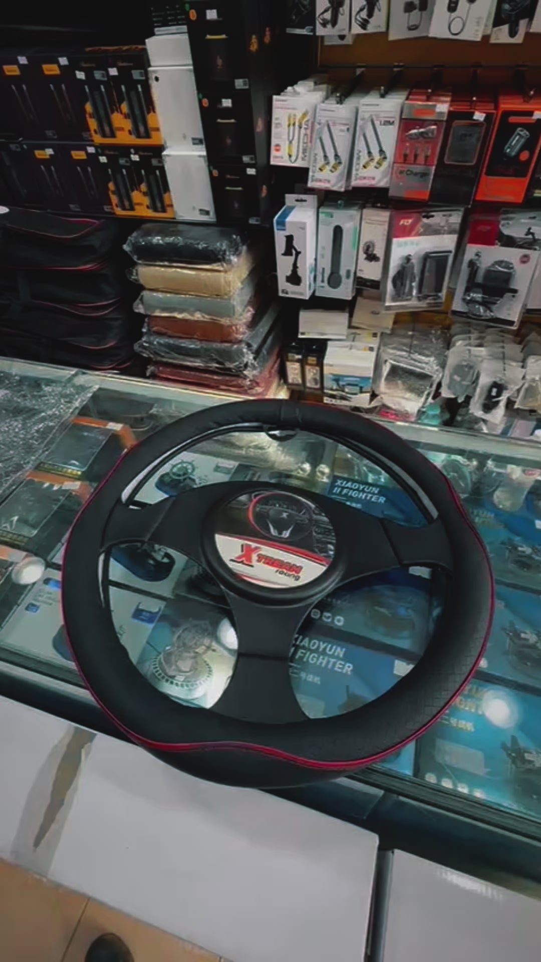 غطاء عجلة القيادة من الجلد الصناعي الفاخر