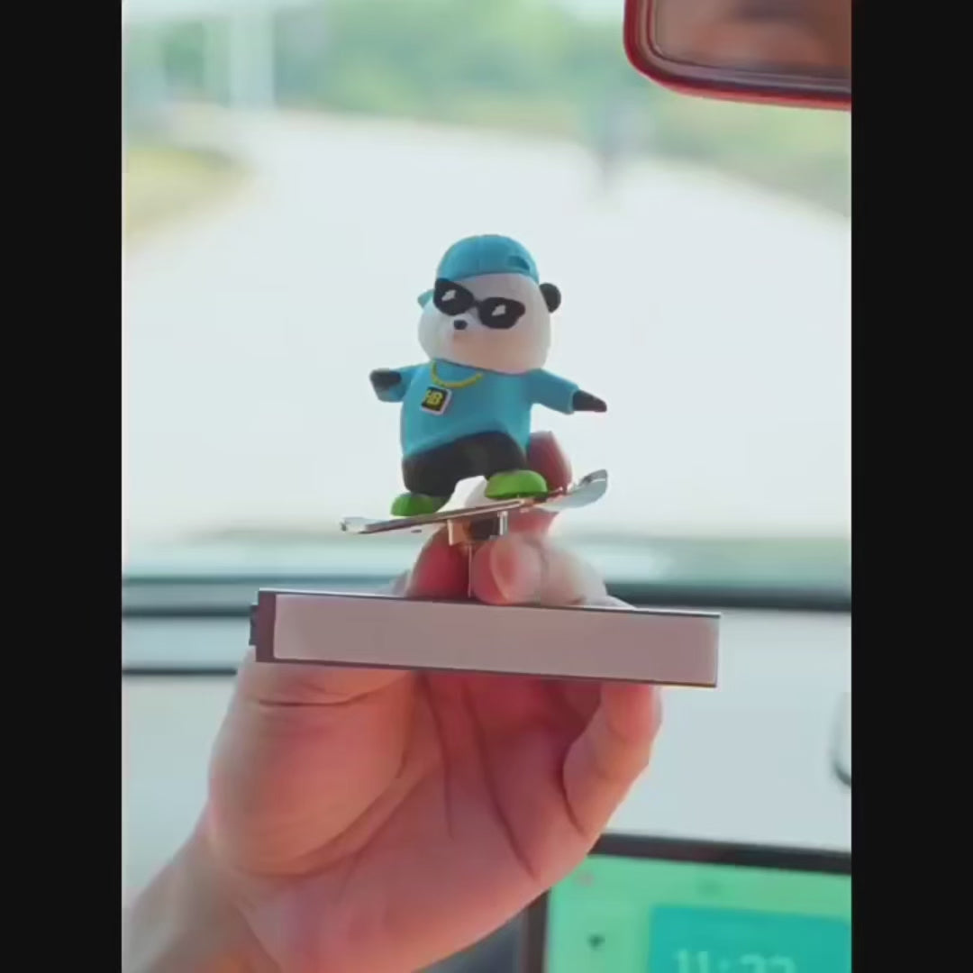 قبعة دب التزلج على الألواح، زخرفة منزلقة لشاشة العرض 