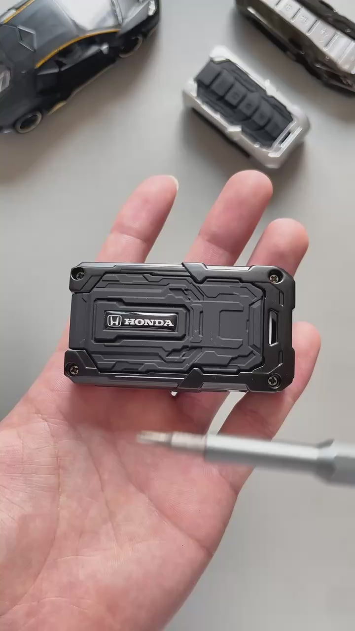 غطاء مفتاح التحكم عن بعد من سبائك الزنك لهوندا مع سلسلتي مفاتيح 17