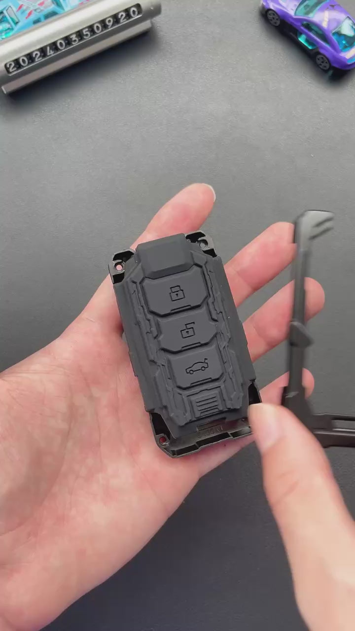 غطاء مفتاح التحكم عن بعد من سبائك الزنك من هيونداي مع سلسلتي مفاتيح