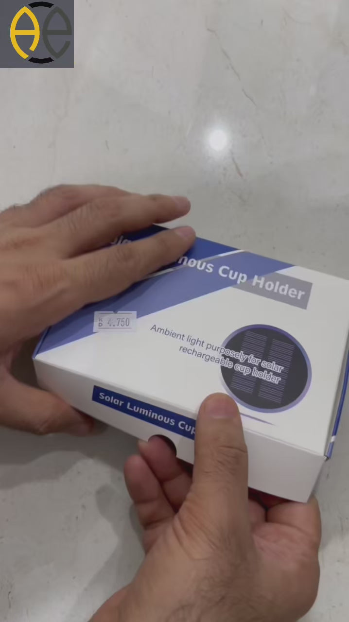 Solar LED Cup Holder Coasters Pads 7 Color Lights (2pcs) 5