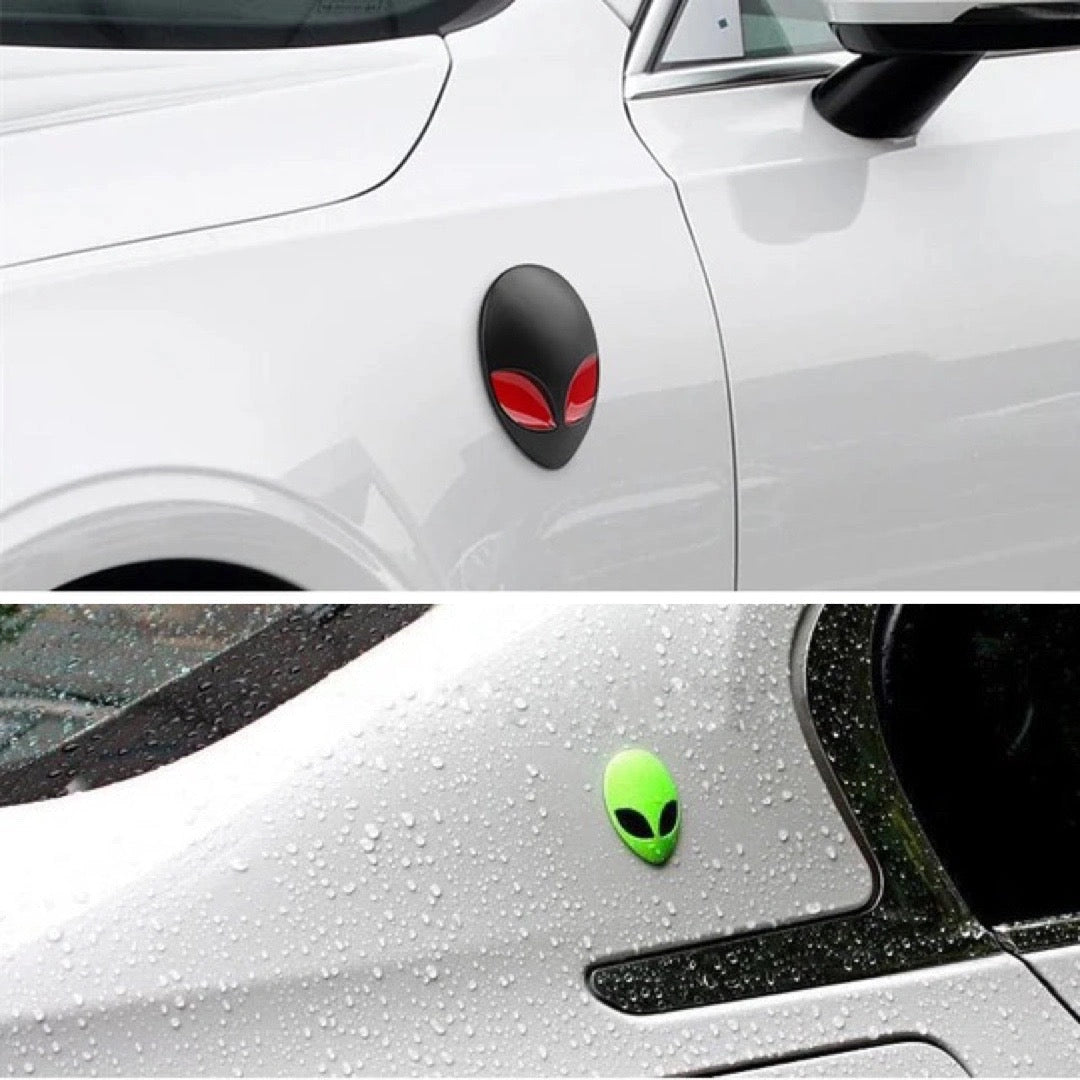 Alien 3D Car Grille Badge/sticker-شارة/ملصق شبكة السيارة الغريبة ثلاثية الأبعاد-Auto-Emporio-Kuwait.0
