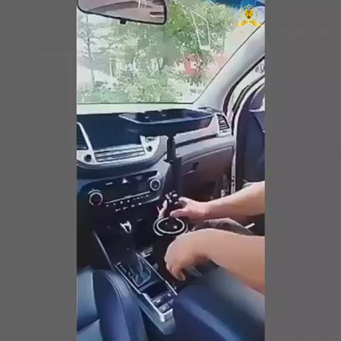 Expandable Food Tray Cup Holder With Mobile Slot