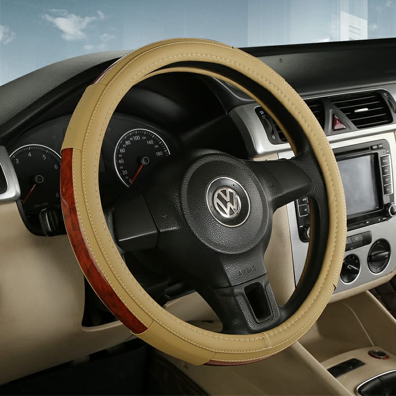 PU Leather Steering Wheel Covers L005 (Large, Medium)