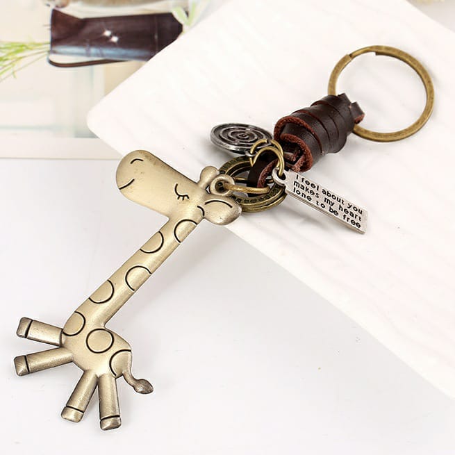 Cute Giraffe Keychain