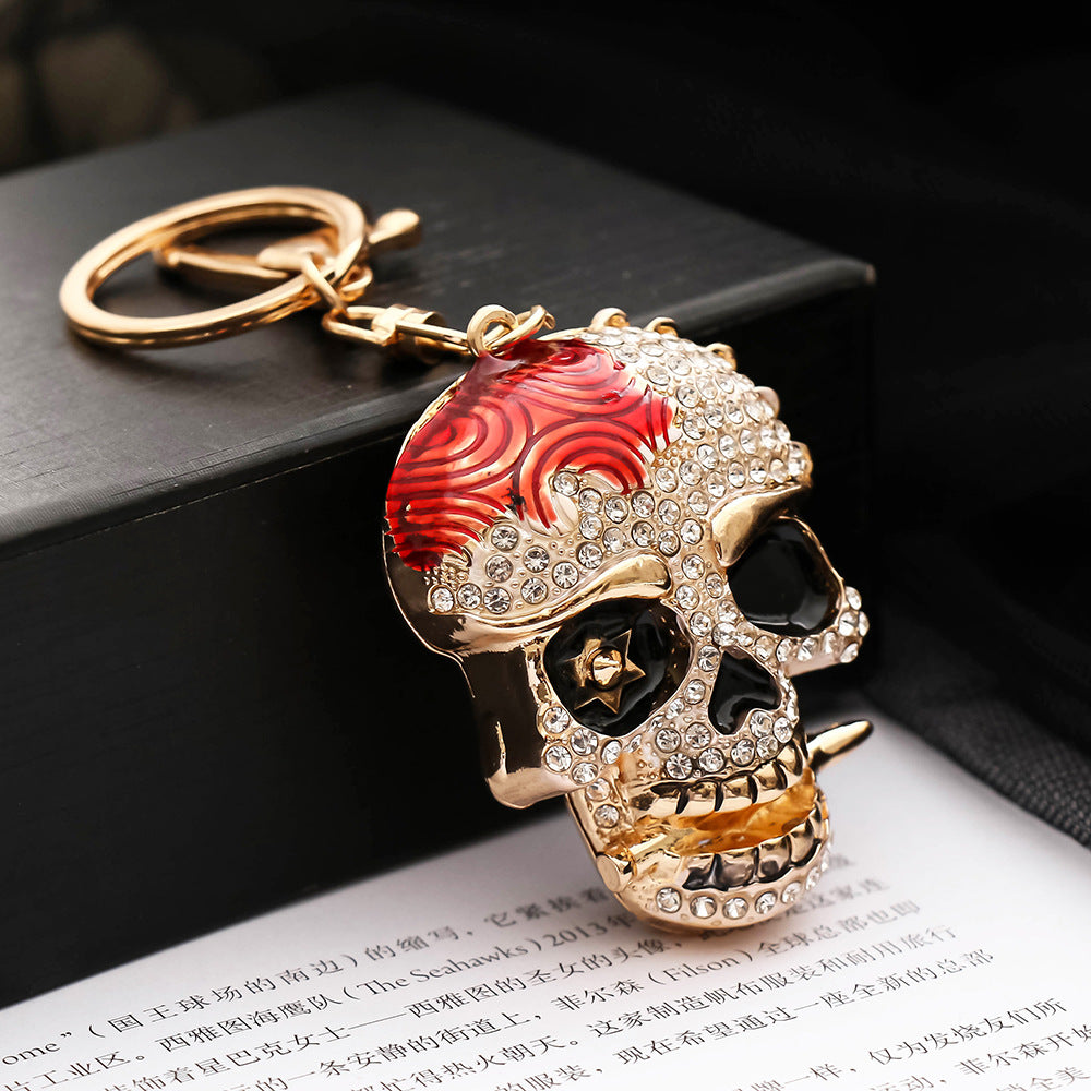 Skull Crystal Keychain