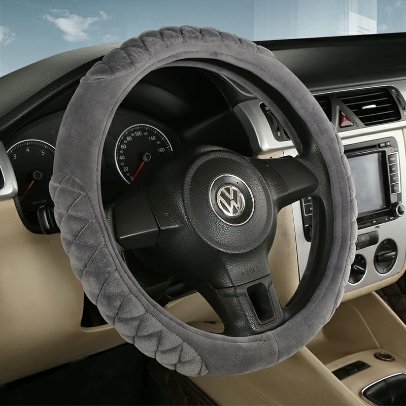 Delux Velvet Steering Wheel Covers L011(Large)