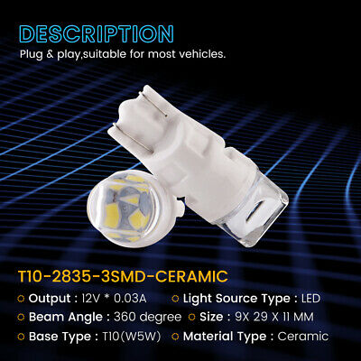 T10 2835 LED Bulb 3smd (2 pcs)