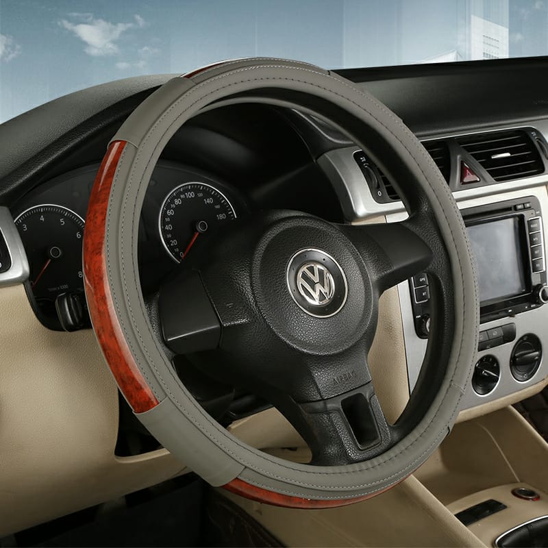 PU Leather Steering Wheel Covers L005 (Large, Medium)