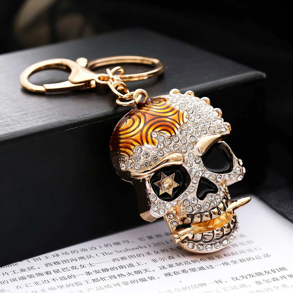 Skull Crystal Keychain
