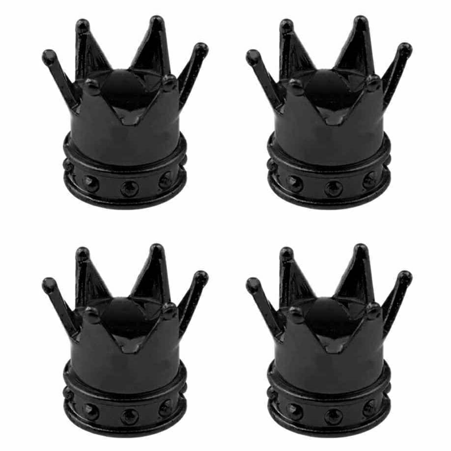 Crown Tire Valve Caps (4 pcs)