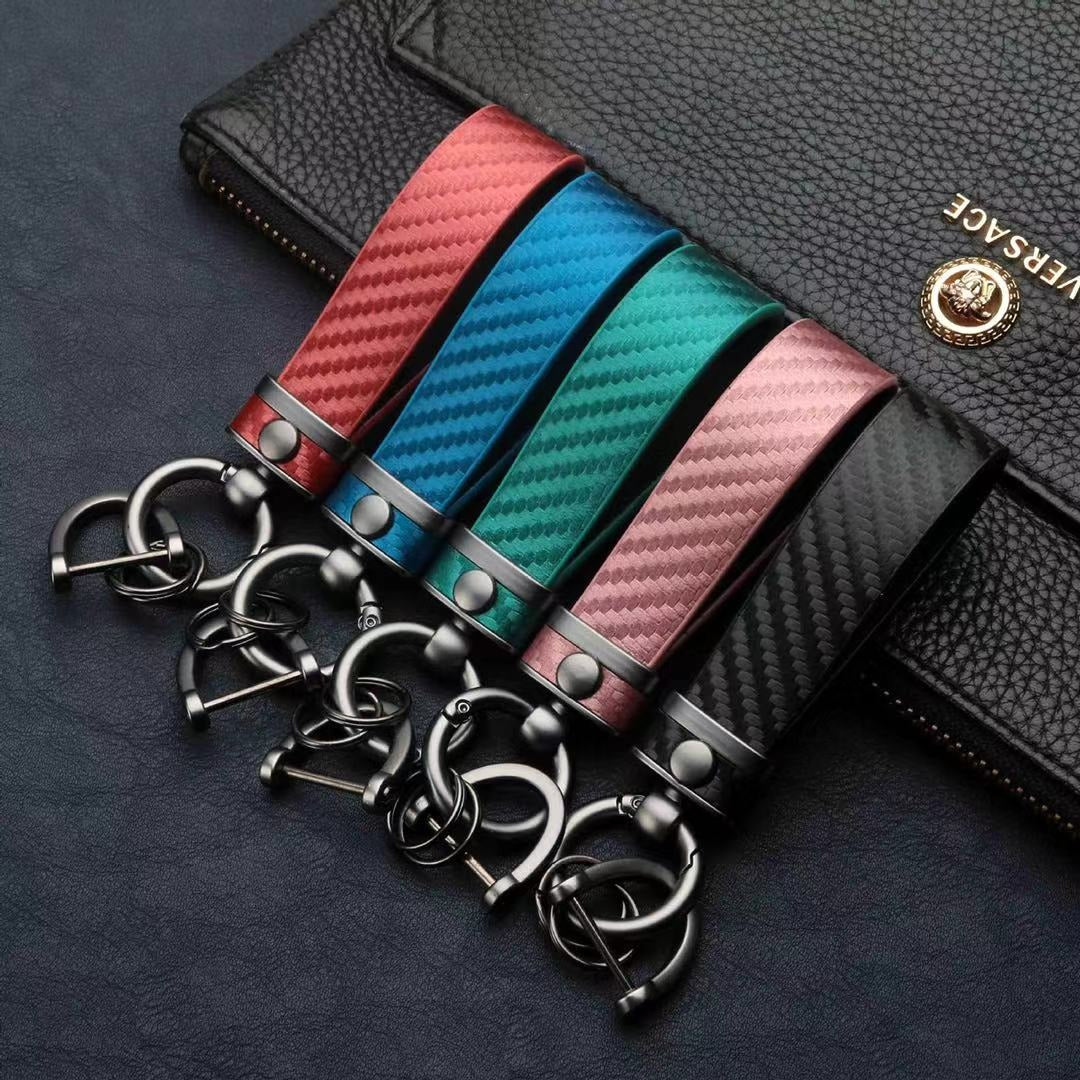Carbon Fiber Style Keychains