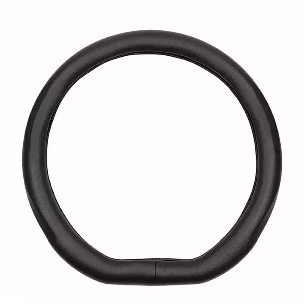 D-Shape PU Leather Steering Wheel Covers