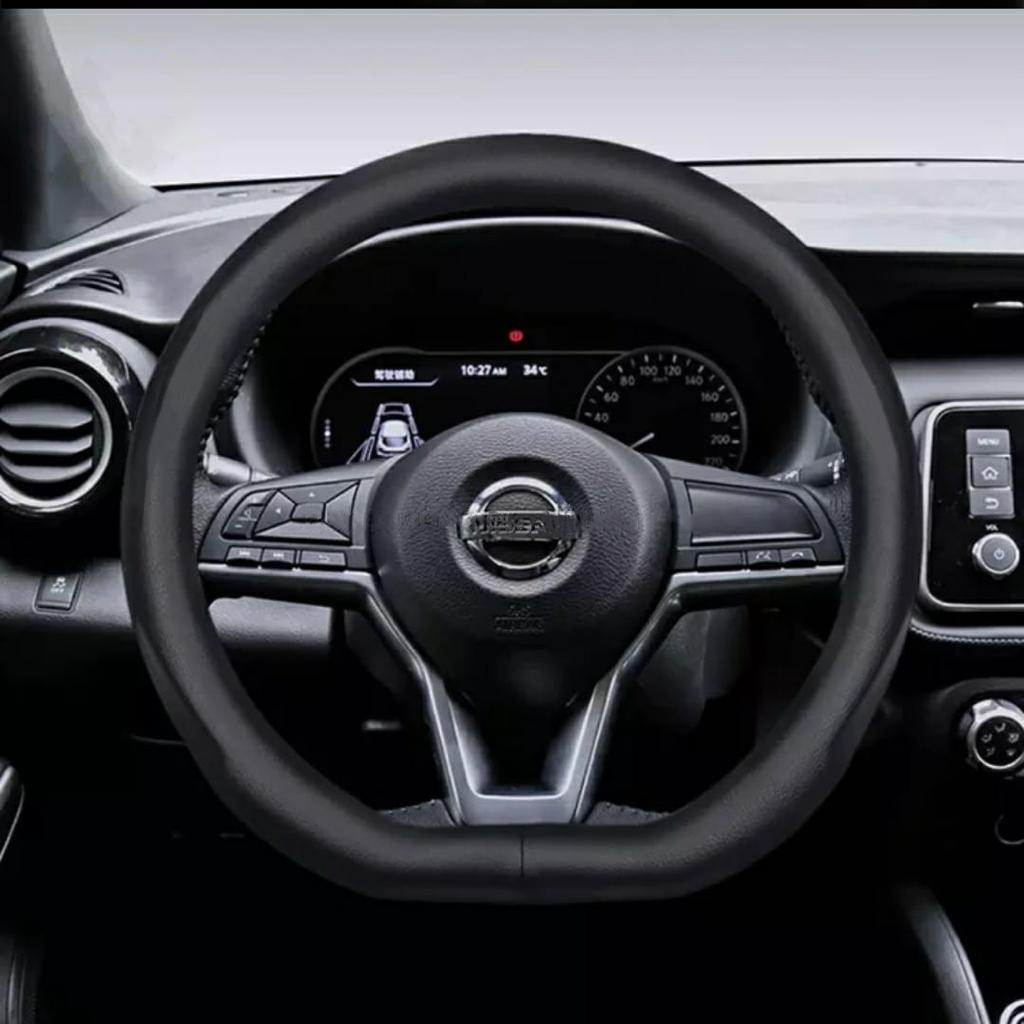 D-Shape PU Leather Steering Wheel Covers