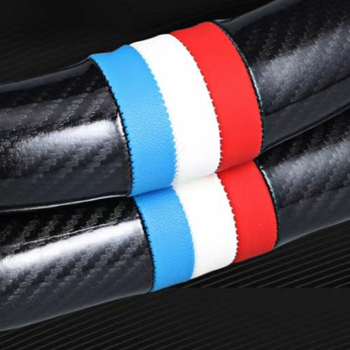 Carbon Fiber and Leather Steering Wheel Covers