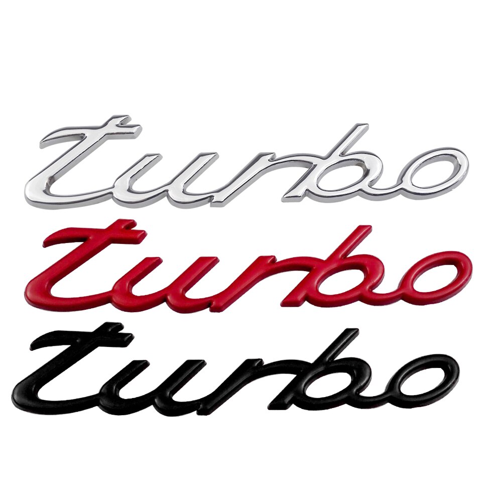Turbo 3D Badge Sticker