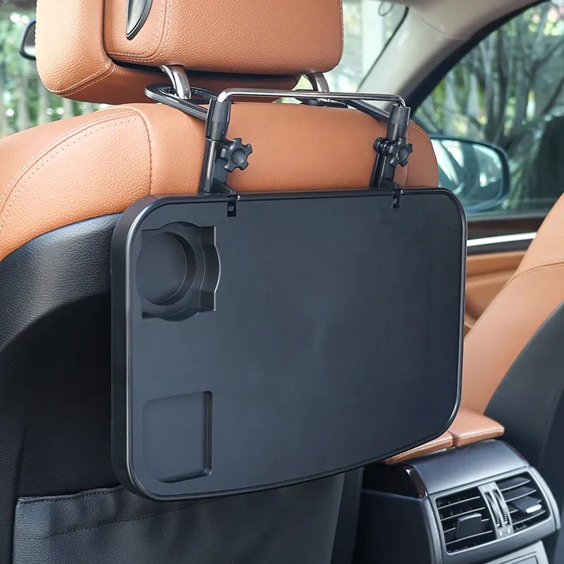 Foldable Food/Work Tray for Back Seat and Steering Wheel